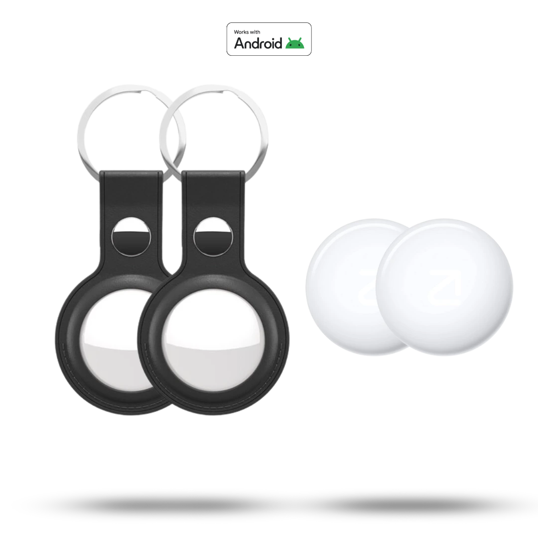 2PACK Trag Tag + zwarte hanger | Android - Trag