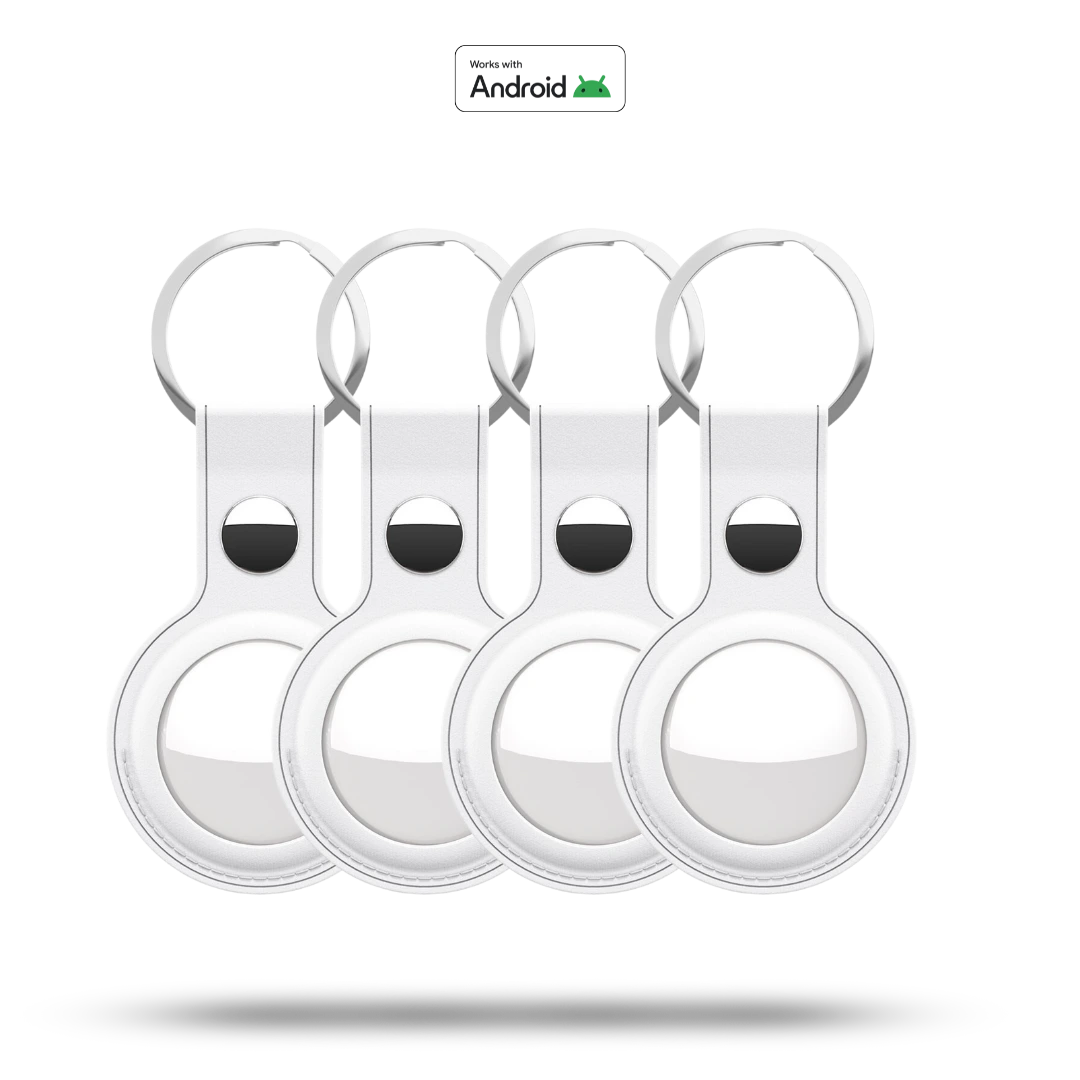 4 PACK Trag Tag + witte hanger | Android - Trag