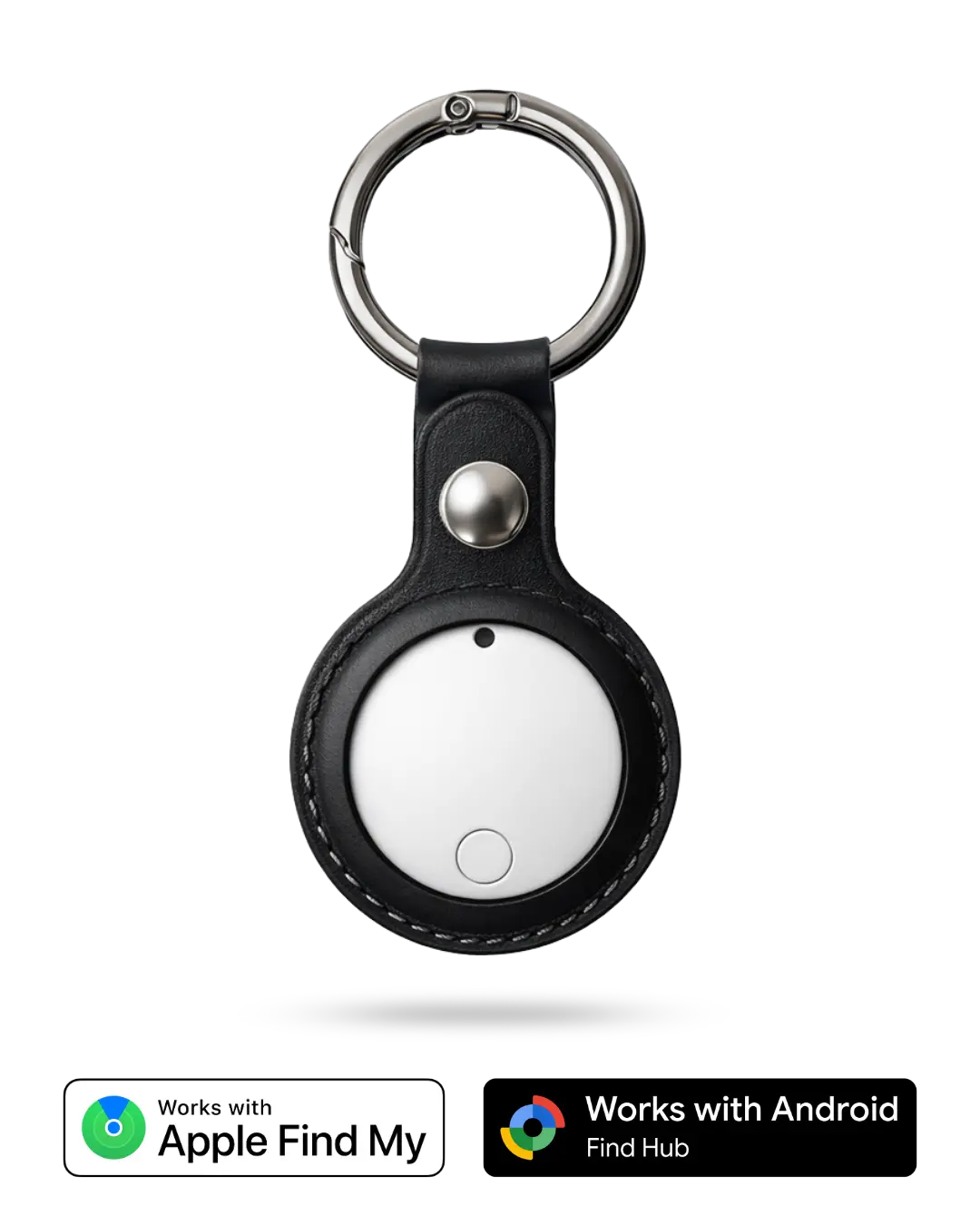 Trag Tag - Apple & Android + Sleutelhanger zwart