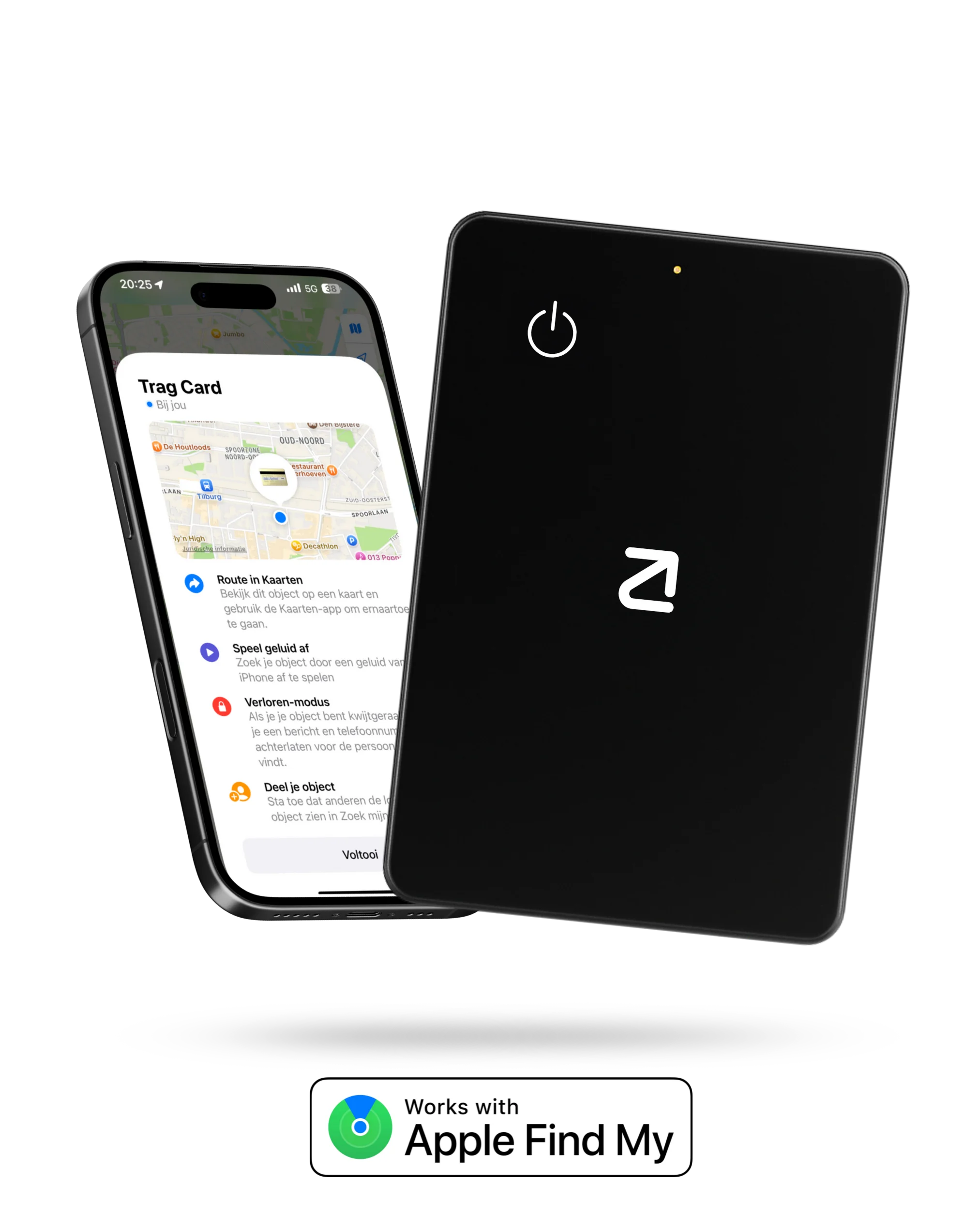 1 stuk Trag Card - Apple Wallet Tracker - Trag