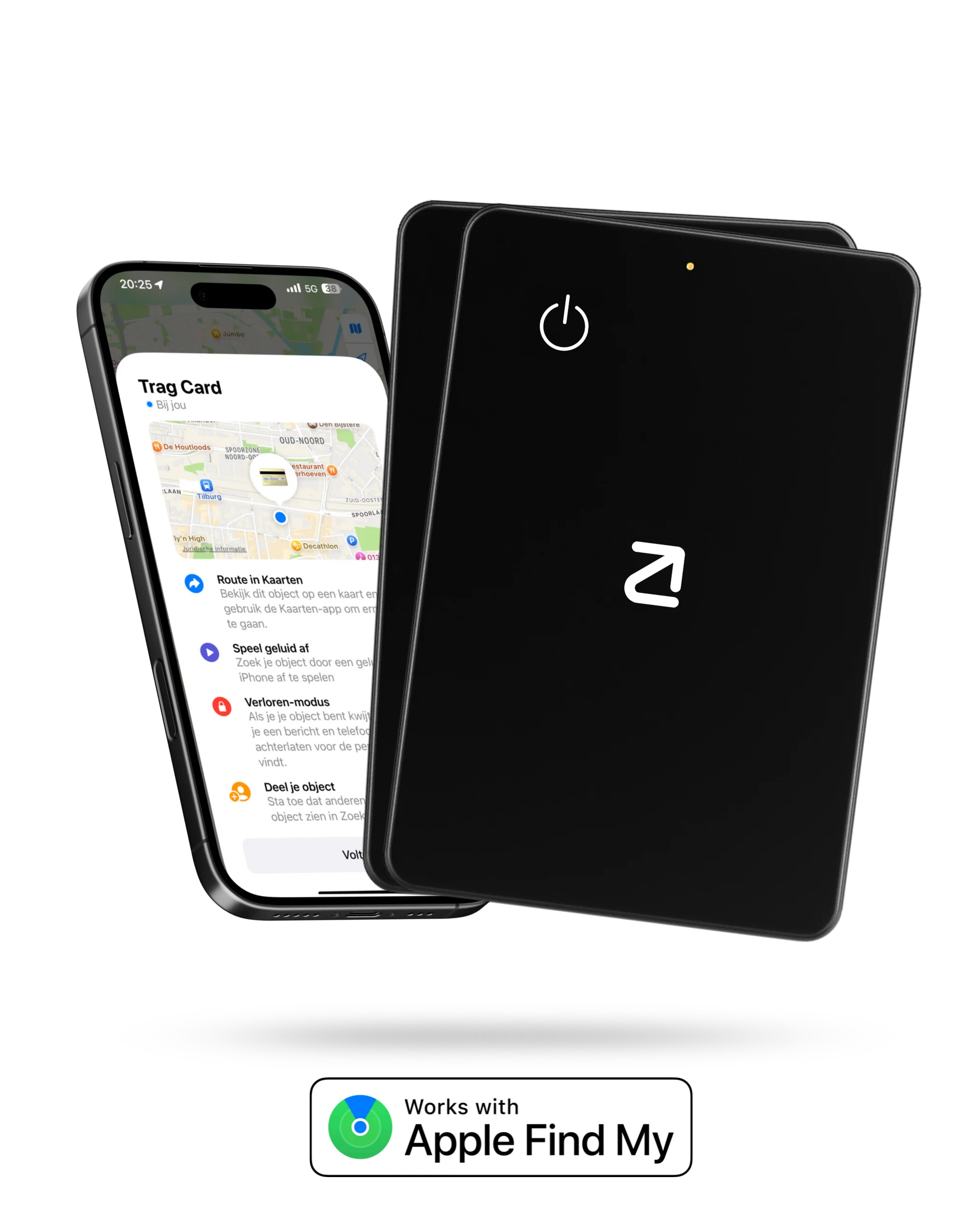 2 stuks Trag Card - Apple Wallet Tracker - Trag