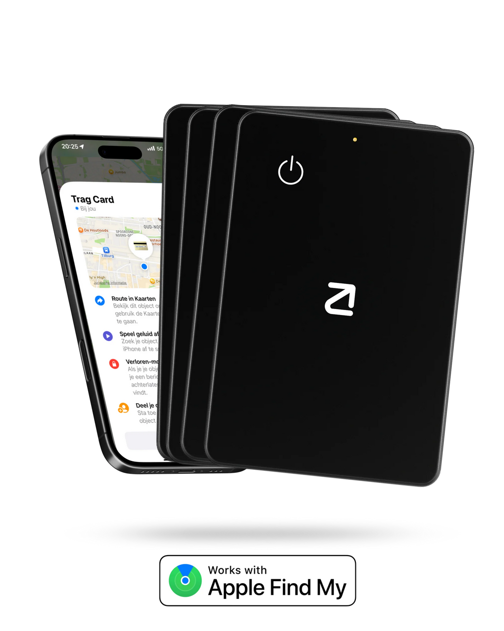 4 stuks Trag Card - Apple Wallet Tracker - Trag