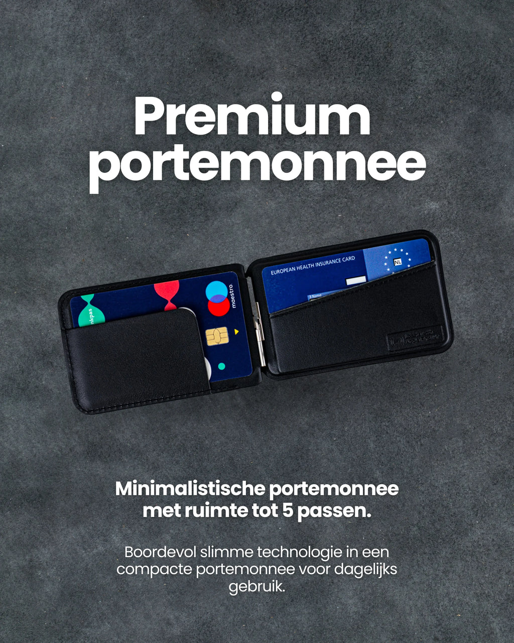 Trag MagSafe Wallet Large - Apple Find My- Premium pasjeshouder met geïntegreerde tracking en plek voor 3 pasjes