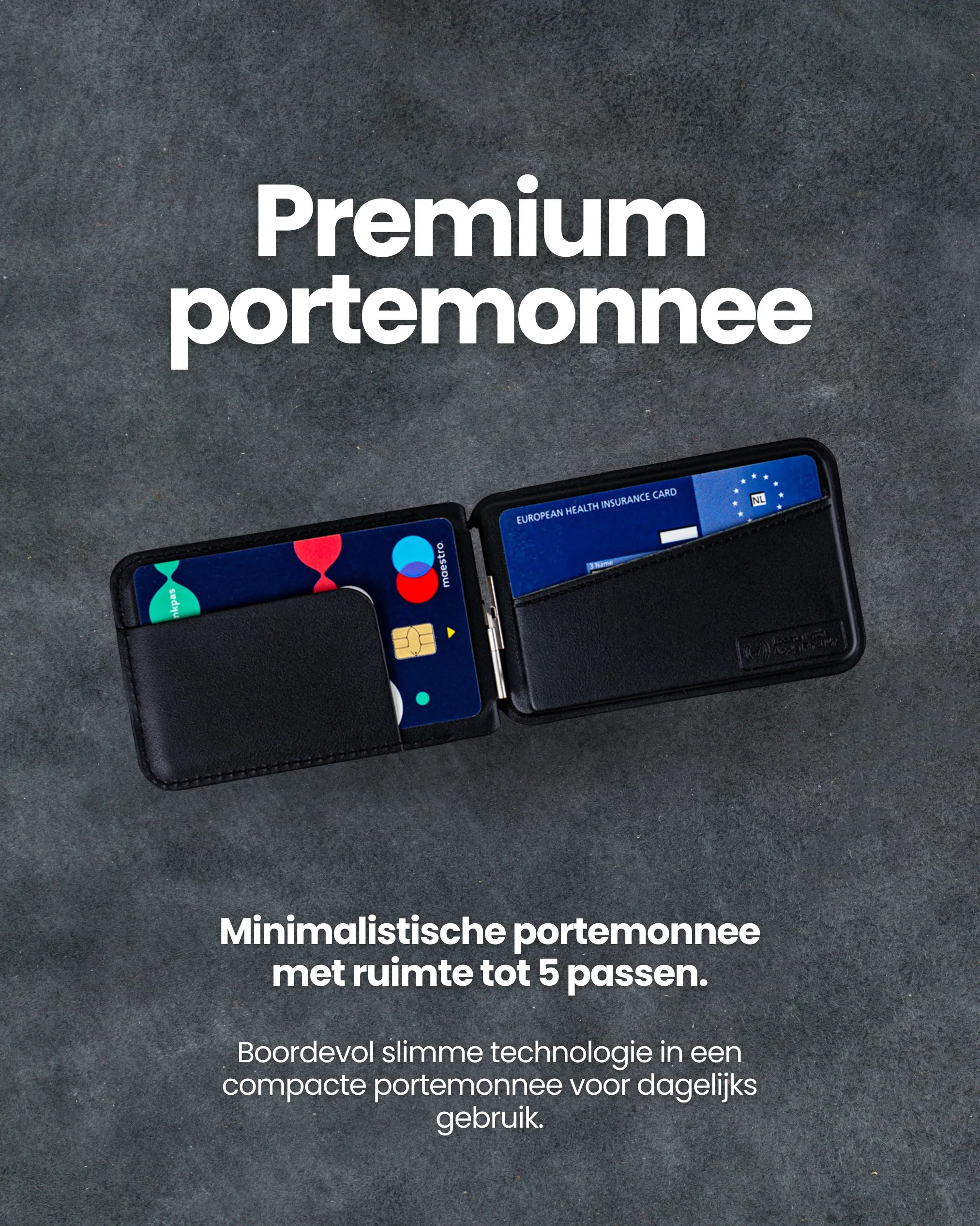 Trag MagSafe Wallet Large - Apple Find My- Premium pasjeshouder met geïntegreerde tracking en plek voor 3 pasjes