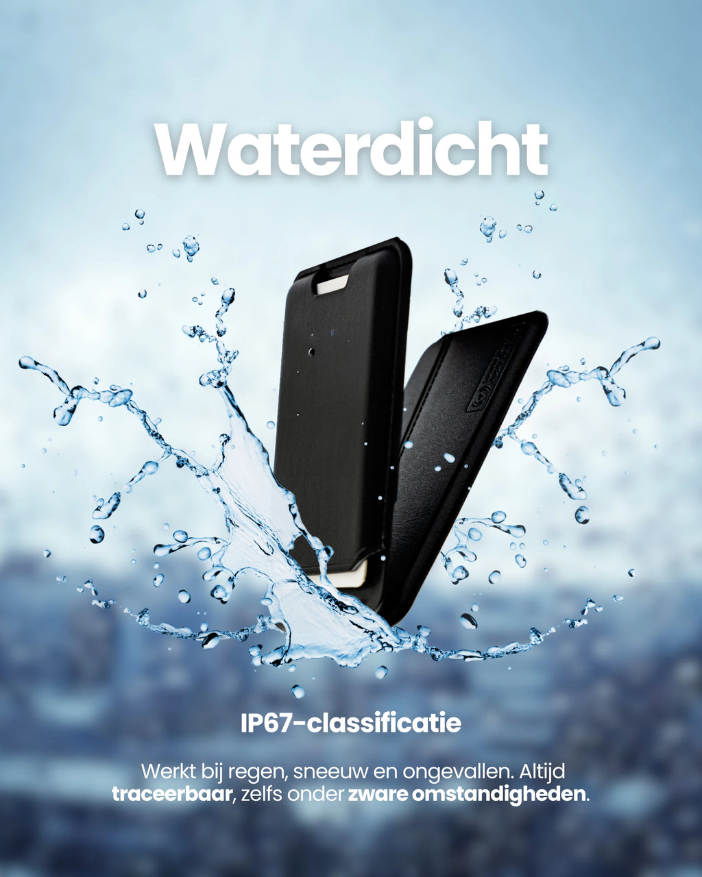 Trag MagSafe Wallet Large - Apple Find My- waterdichte traceerbare kaarthouder met IP67-classificatie