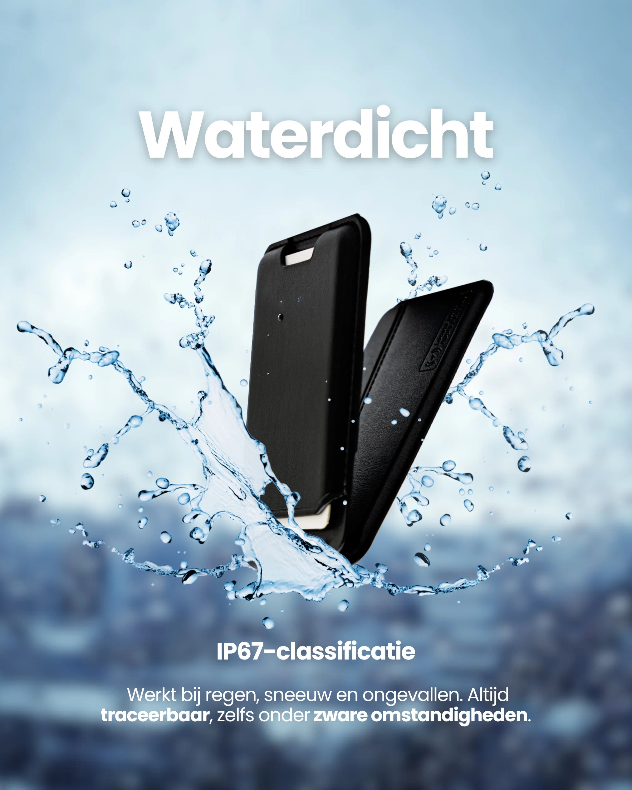 Trag MagSafe Wallet Large - Apple Find My- waterdichte traceerbare kaarthouder met IP67-classificatie