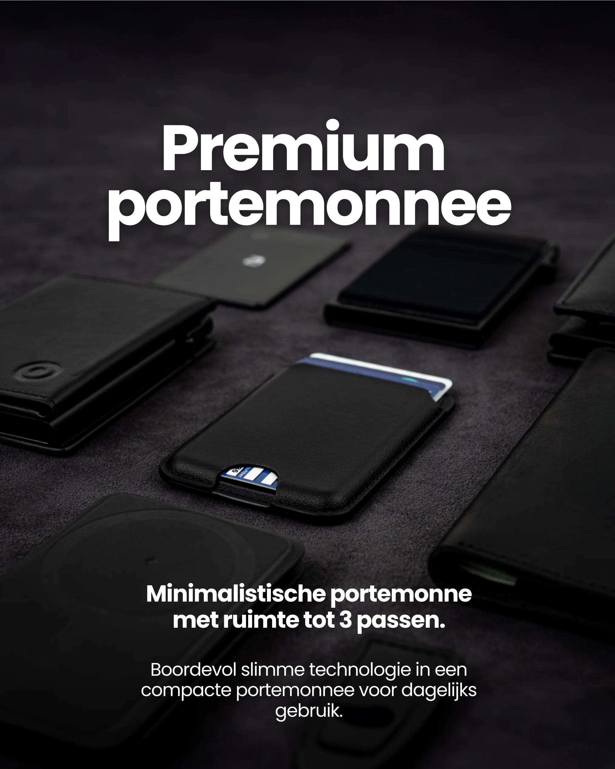 Trag MagSafe Wallet Small - Apple Find My- Premium pasjeshouder met geïntegreerde tracking en plek voor 3 pasjes