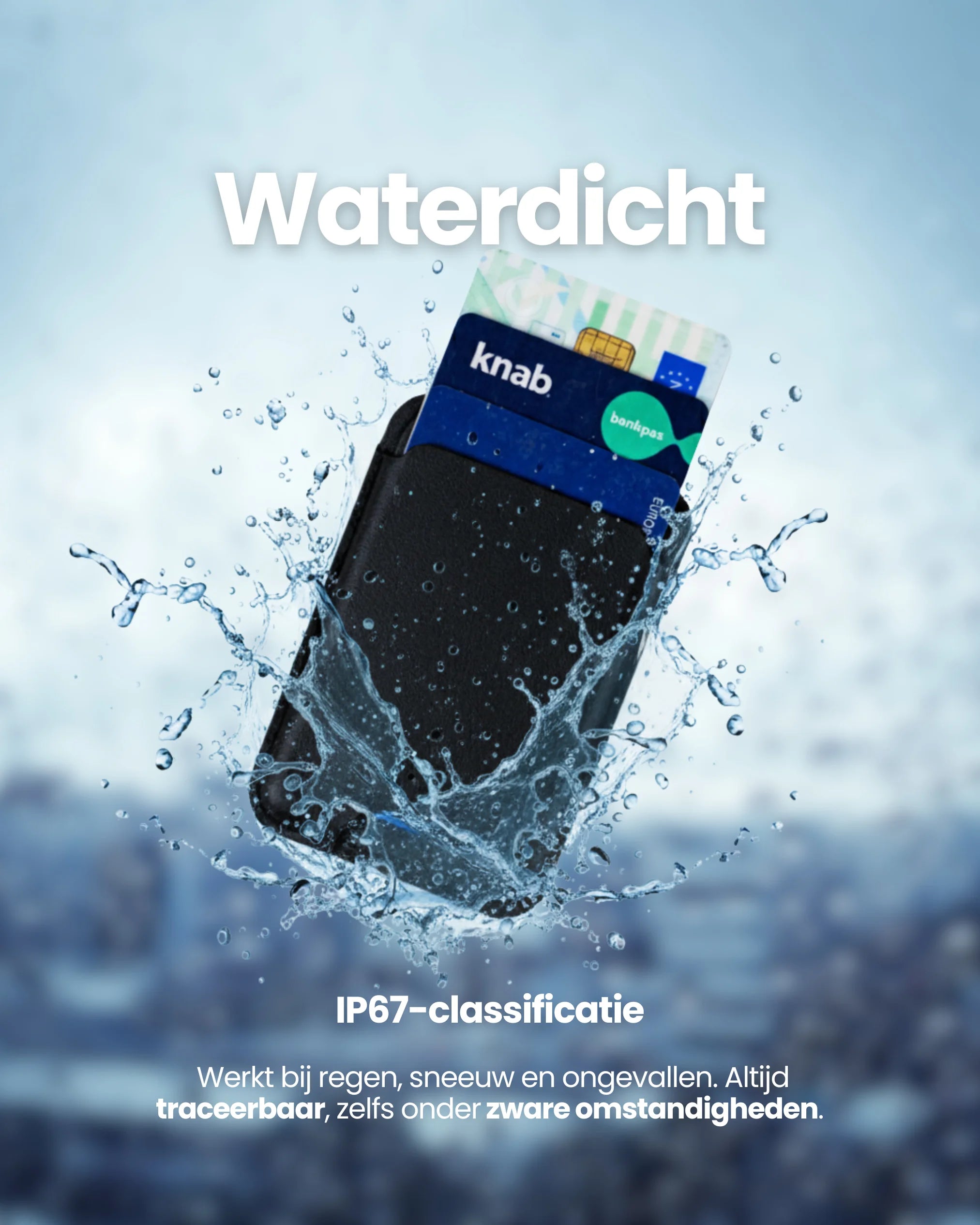 Trag MagSafe Wallet Small - Apple Find My- waterdichte traceerbare kaarthouder met IP67-classificatie