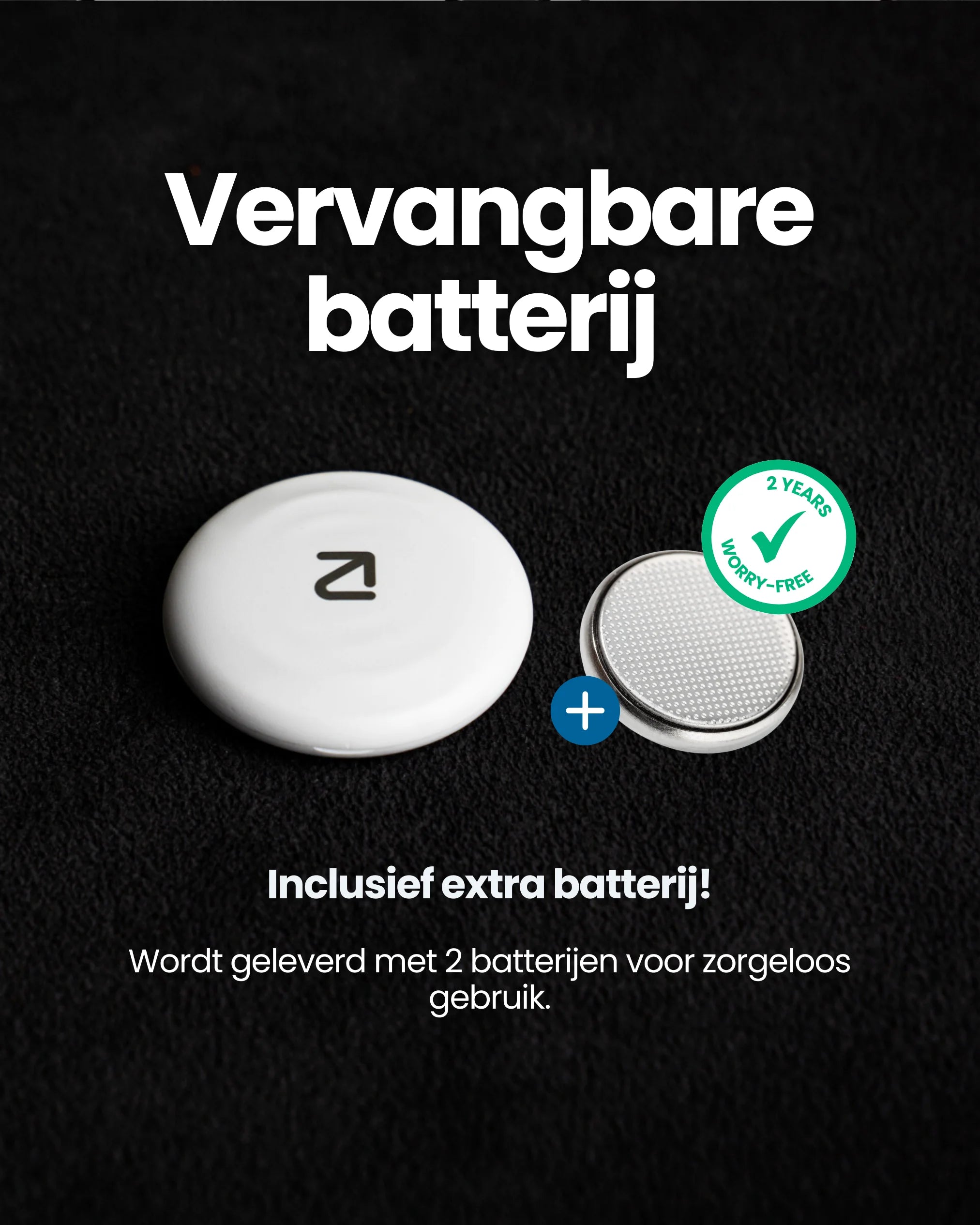 Trag Tag - Apple & Android Bluetooth tracker - Met vervangbare batterij en extra meegeleverde batterij