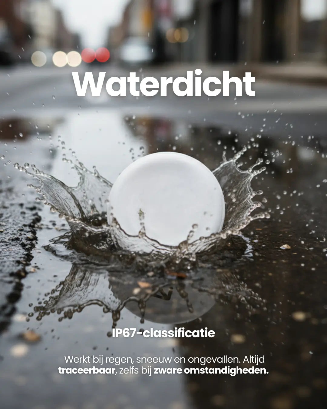 Trag Tag - Apple & Android + Sleutelhanger zwart - Trag