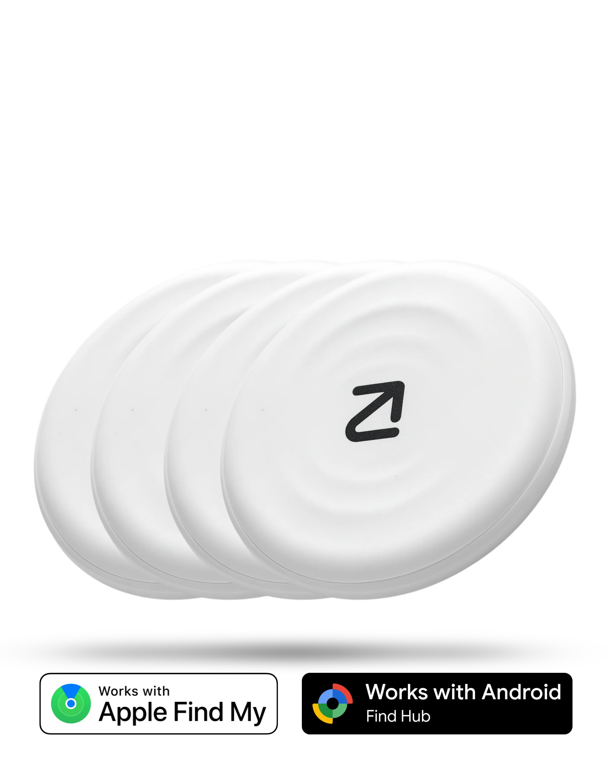 4 stuks Trag Tag – Bluetooth tracker Apple & Android - Trag