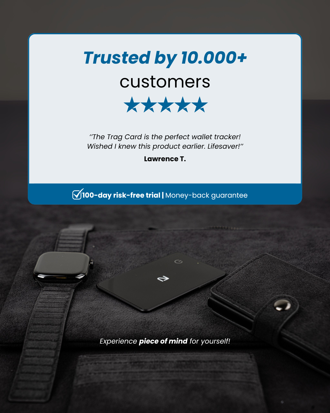 Trag Card - Apple Wallet Tracker - Trag