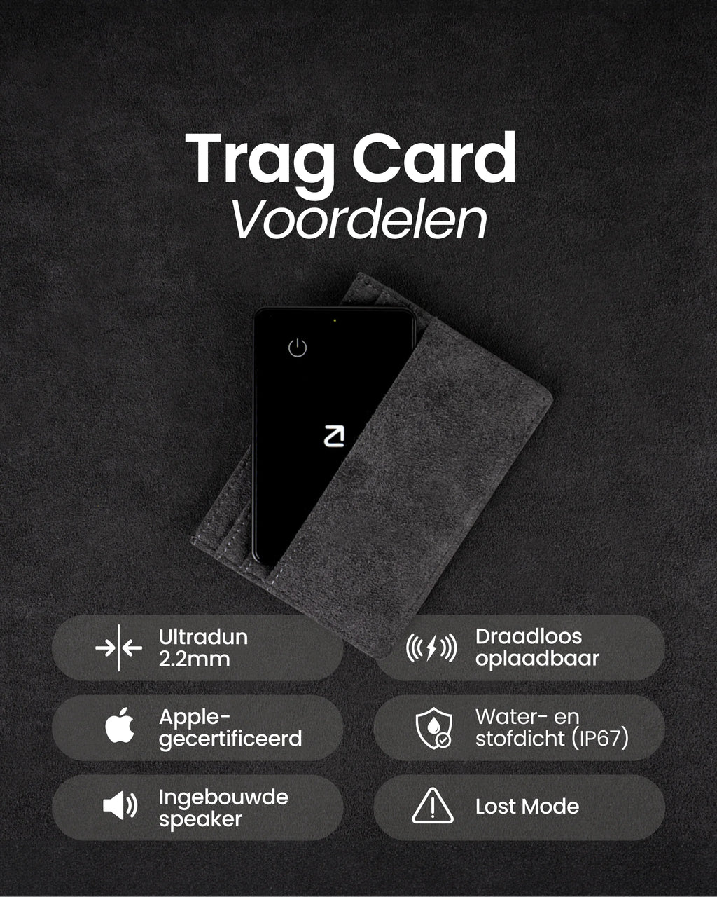 Trag Card - Apple Wallet Tracker - Trag