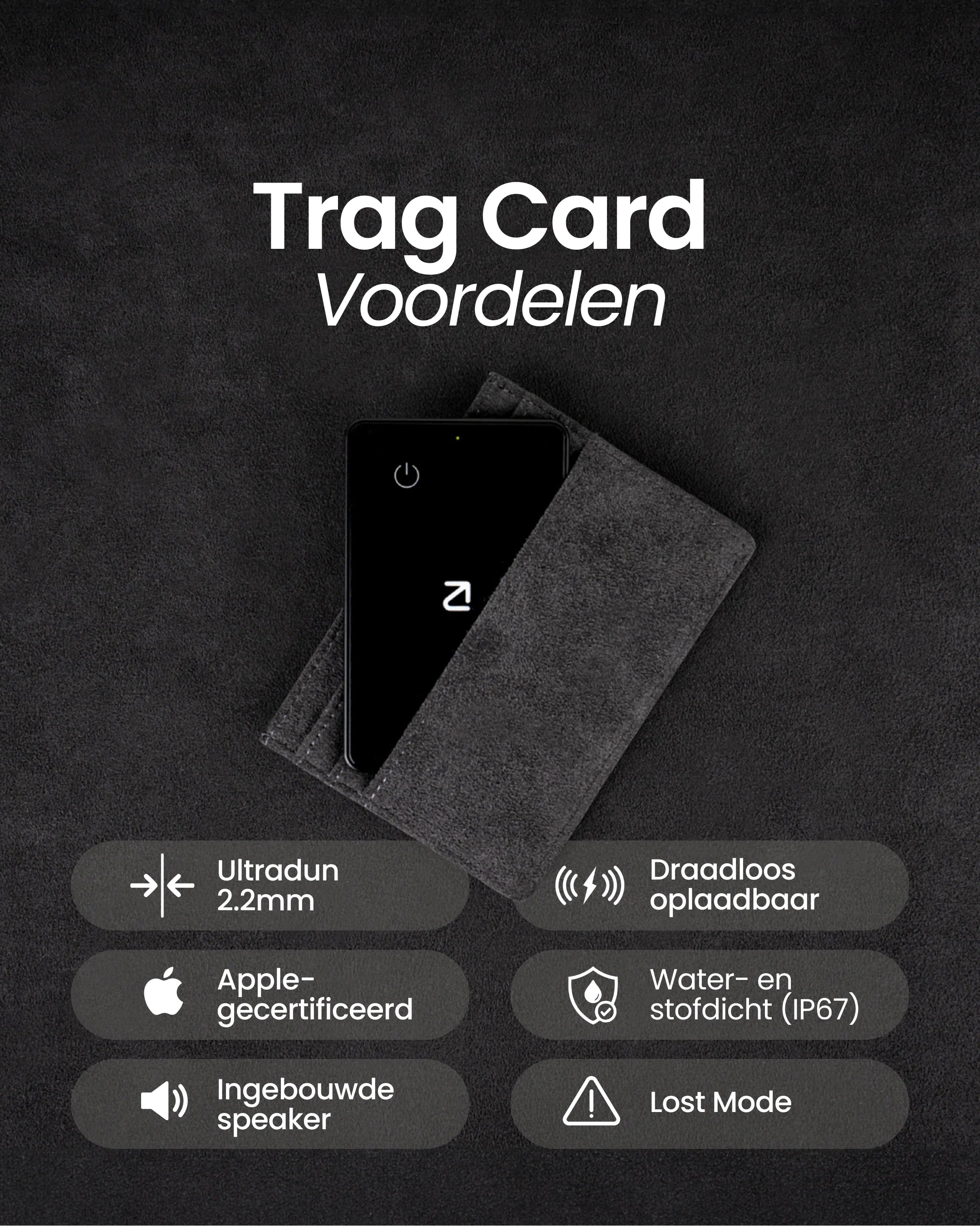 Trag Card - Apple Wallet Tracker - Trag
