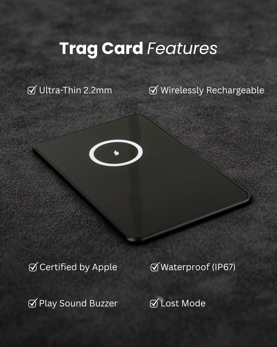 Trag Card - Apple Wallet Tracker - Trag